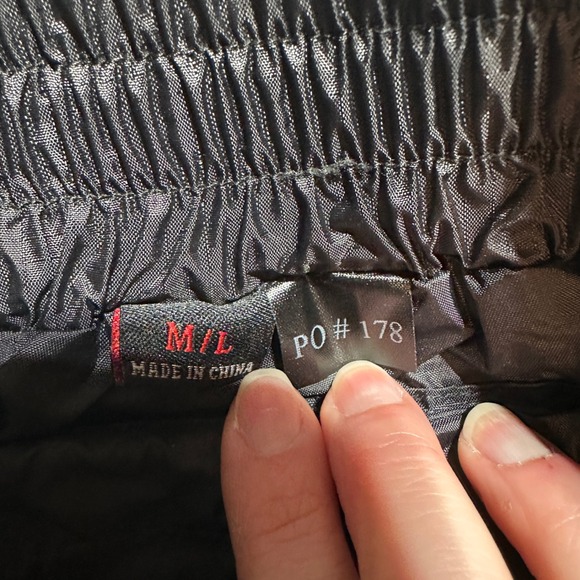 Olympia Moto Sports Unisex M/L Rain Pants Black Neon Yellow Moto Techwear Nylon - Picture 4 of 8